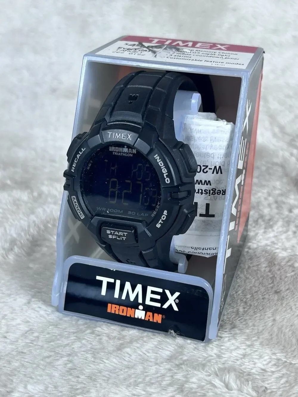 Timex Ironman Triathlon 45mm Black Resin Band Digital Men's Watch T5K793